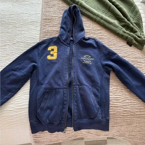 Ralph Lauren Burgundy and Navy Hoodie
